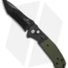 Bear OPS Mini Bold Action V Tanto Auto Knife Black/Green G-10 (3.25" Black)