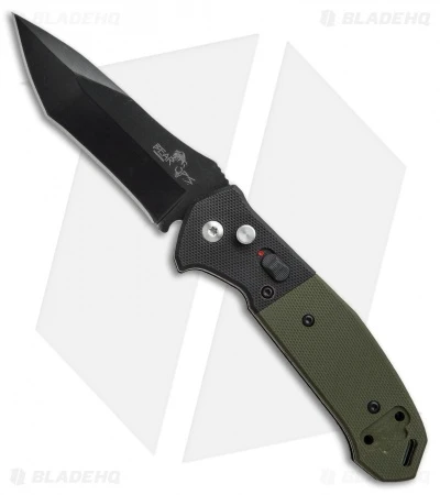 Bear OPS Mini Bold Action V Tanto Auto Knife Black/Green G-10 (3.25" Black) 1 Bear OPS Mini Bold Action V Tanto Auto Knife Black/Green G-10 (3.25" Black)