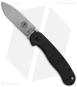 BRK Jeff Randall Avispa Frame Lock Knife Black (3.5" Stonewash)