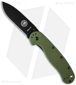 BRK Jeff Randall Avispa Frame Lock Knife OD Green (3.5" Black)