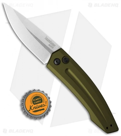 Kershaw Launch 2 Automatic Knife OD Green Aluminum (3.4" Stonewash) 7200SWOL 4 Kershaw Launch 2 Automatic Knife OD Green Aluminum (3.4" Stonewash) 7200SWOL - Image 4