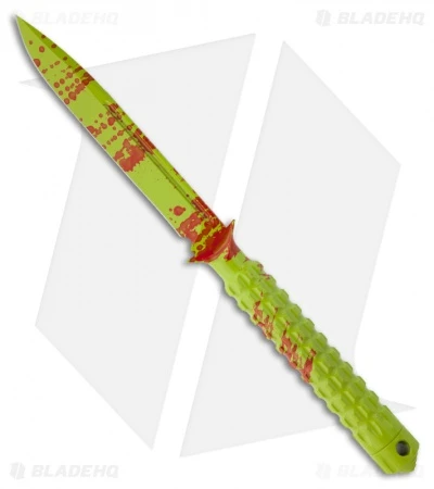 Microtech A.D.O. Knife Zombie Green S/E Fixed Blade (4.5" Plain) 116-1Z 1 Microtech A.D.O. Knife Zombie Green S/E Fixed Blade (4.5" Plain) 116-1Z