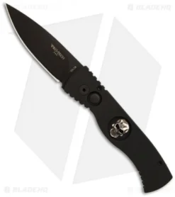 Protech TR-2 Skull SWAT Tactical Response Automatic Knife (3" Black)