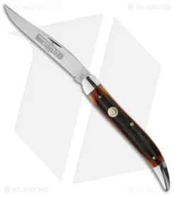 Queen Cutlery Large Toothpick Knife 5" Aged Honey Amber Jigged Bone 20-ACSB