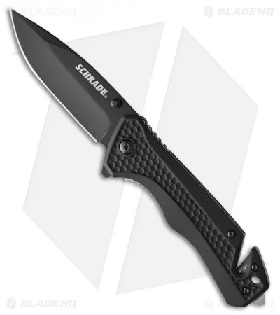 Schrade Hero Liner Lock Knife Black Aluminum (3.25" Black) SCH1084287 1 Schrade Hero Liner Lock Knife Black Aluminum (3.25" Black) SCH1084287