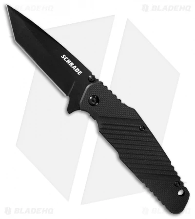 Schrade Tanto Liner Lock Knife G10 (3.5" Black) SCH108TB 1 Schrade Tanto Liner Lock Knife G10 (3.5" Black) SCH108TB