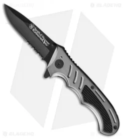 Smith & Wesson Extreme OPS Hellfire Liner Lock Knife Aluminum (3.25" Black)