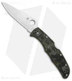 Spyderco Endura 4 Knife Zome Green FRN (3.75" Satin) C10ZFPGR