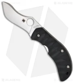 Spyderco Knives Anso Zulu Knife W/ Black G-10 (3" Satin Plain) C145GP